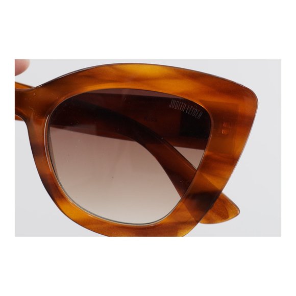 JUDITH LIEBER Brown KISS Cat Eye Sunglasses - Picture 7 of 10